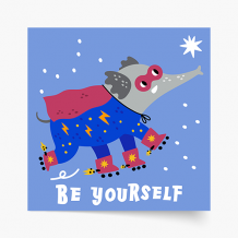 Plagát, Heroes - Be yourself, 30x30