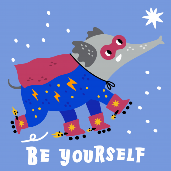 Plagát, Heroes - Be yourself, 30x30