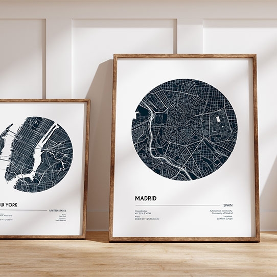 Plagát, Maps: New York, 30x40