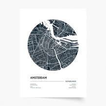 Plagát, Maps: Amsterdam, 21x30