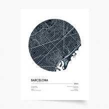 Plagát, Maps: Barcelona, 21x30