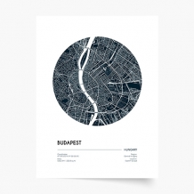Plagát, Maps: Budapest, 21x30