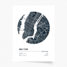Plagát, Maps: New York, 21x30