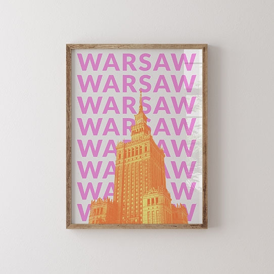 Plagát, City: Warsaw, 30x40