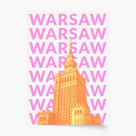 Plagát, City: Warsaw, 21x30