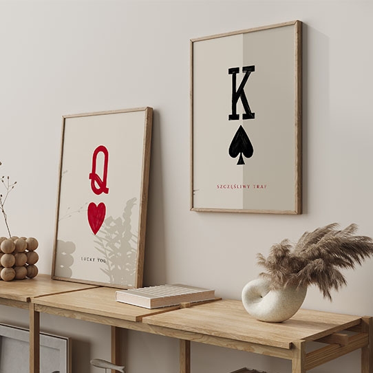 Plagát, Typografický: K Šťastná náhoda, 30x40