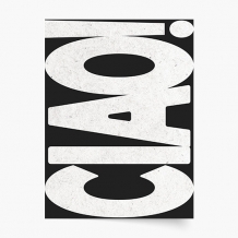 Plagát, Typografický: Ciao, 21x30