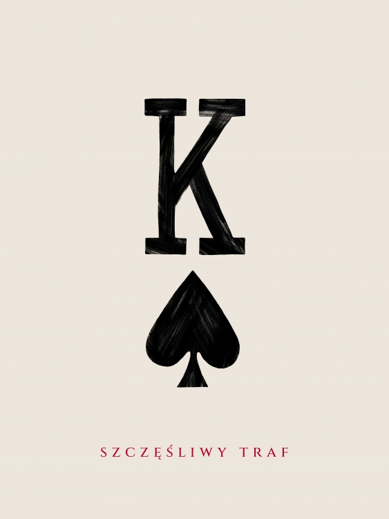 Plagát, Typografický: K Šťastná náhoda, 30x40