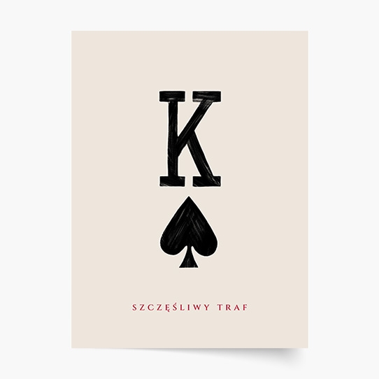 Plagát, Typografický: K Šťastná náhoda, 21x30