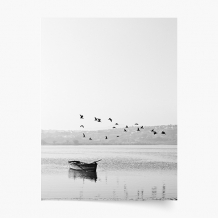 Plagát,  Čierna a biela: Loď, 21x30