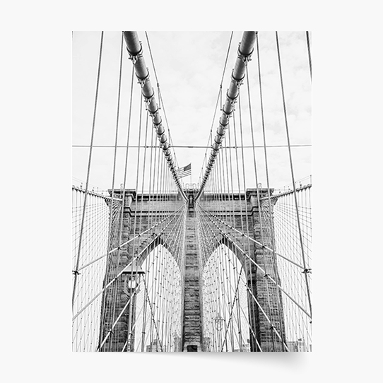 Plagát, Čierna a biela: Most , 21x30