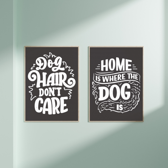 Plagát, Home is where the dog is, 30x40