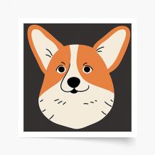 Plagát, Corgi, 30x30