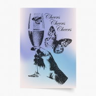 Plagát, Vintage: Cheers, 20x30 cm