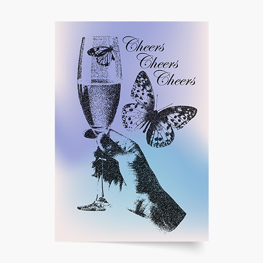 Plagát, Vintage: Cheers, 21x30