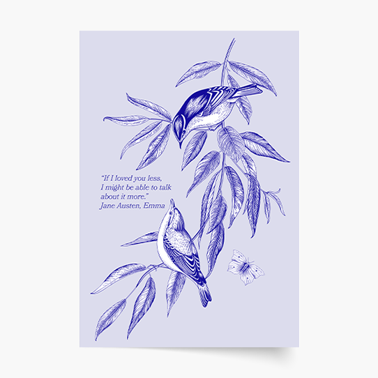 Plagát, Vtáky: Vetvička, 21x30