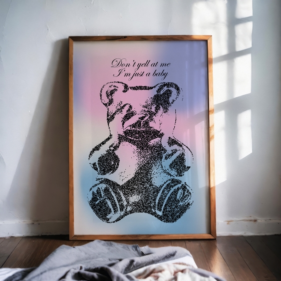 Plagát, Vintage: Just a baby, 30x40