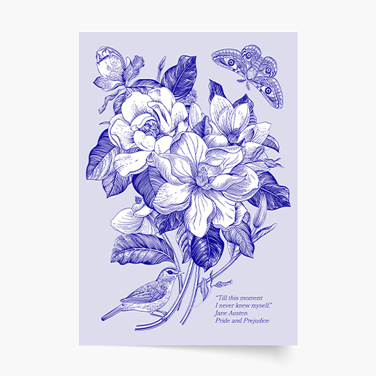 Plagát, Vtáky: Kvety , 21x30