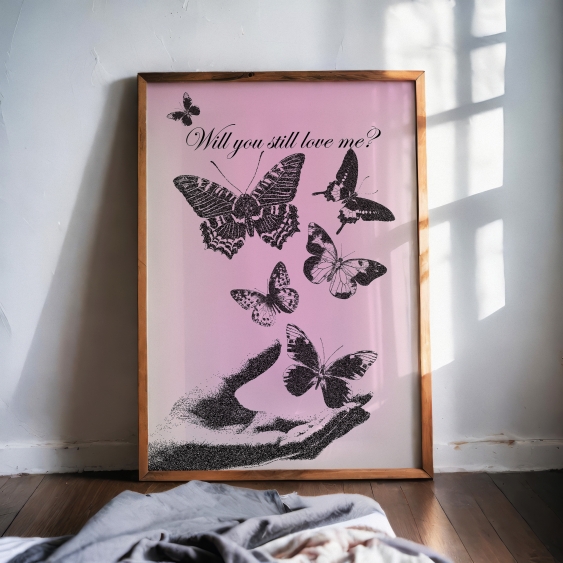 Plagát, Vintage: Love me, 30x40