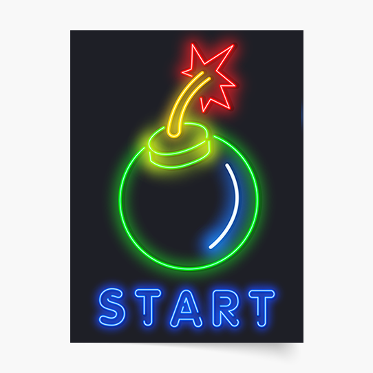 Plagát, Gaming: Start, 21x30