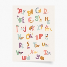 Plagát, Abeceda: ZOO, 21x30