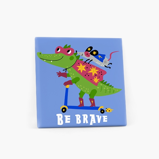 Obrazy, Heroes - Be brave, 50x50 cm