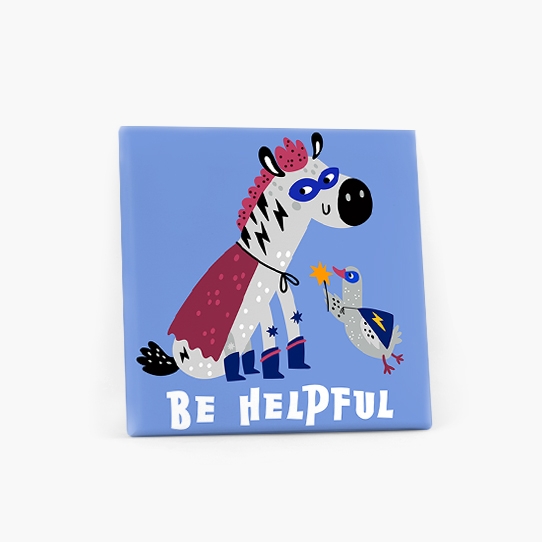 Obrazy, Heroes - Be helpful, 50x50 cm