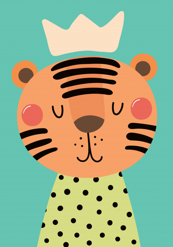 Obrazy, Malý tiger, 50x70 cm