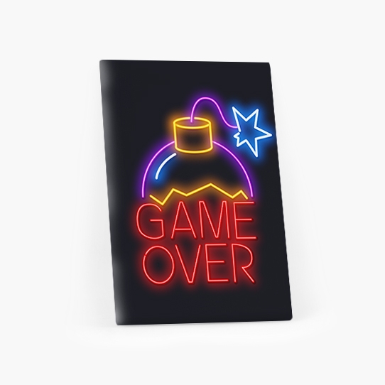 Obrazy, Gaming: Game over I, 50x70 cm