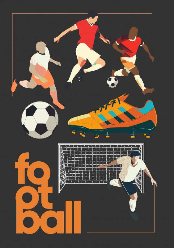 Obrazy, Football IV, 50x70 cm