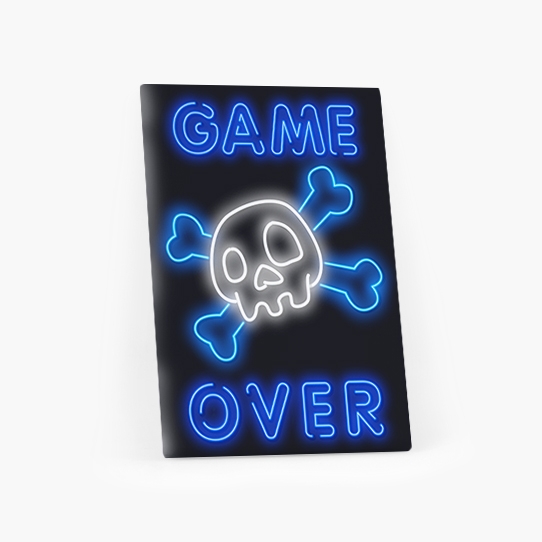 Obrazy, Gaming: Game Over II, 50x70 cm