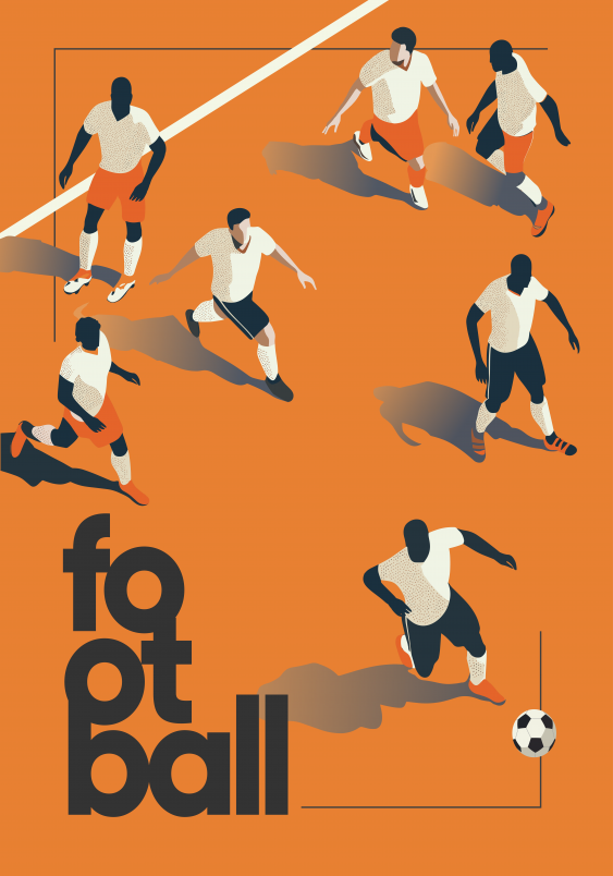 Obrazy, Football I, 50x70 cm