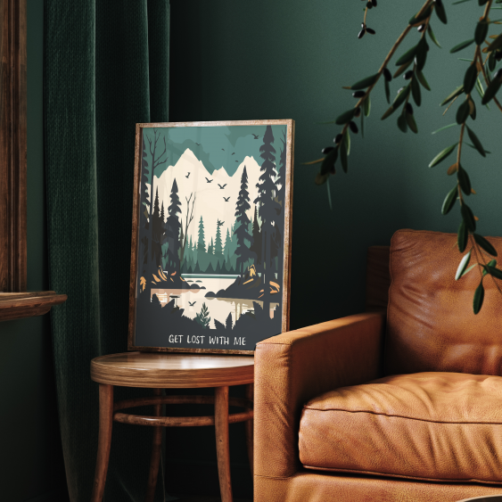 Rám na plagát FLORYDA AD, bežový, 70x100 cm
