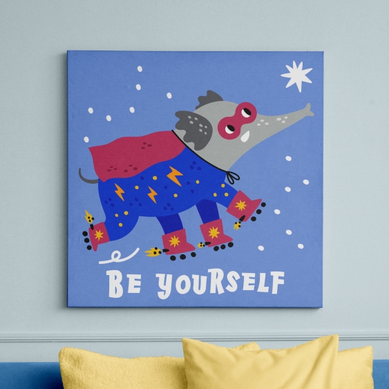 Obrazy, Heroes - Be yourself, 50x50 cm