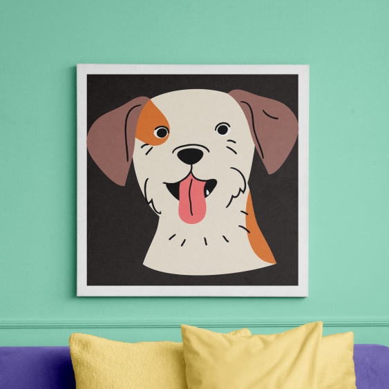 Obrazy, Pes III, 50x50 cm