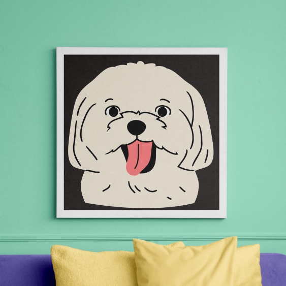 Obrazy, Pes I, 50x50 cm