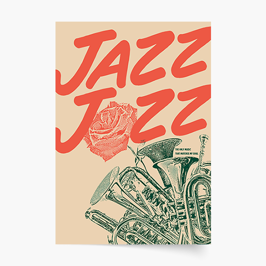 Plagát, Jazz Hudba, 21x30