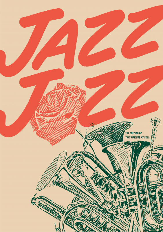 Plagát, Jazz Hudba, 30x40