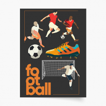 Plagát, Futbal: Field, 21x30