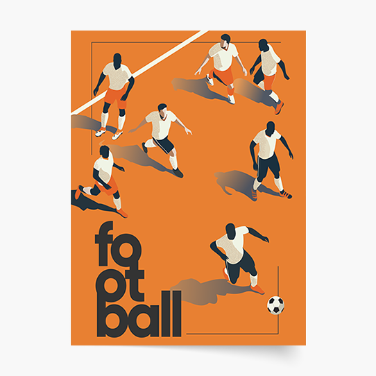 Plagát, Futbal: Players, 21x30