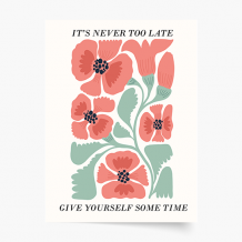 Plagát, Motivačný: Never too late, 21x30