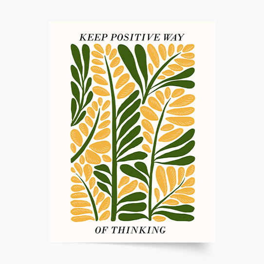 Plagát, Motivačný: Keep positive, 21x30