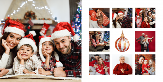 Merry Christmas fotokniha, 20x20 cm