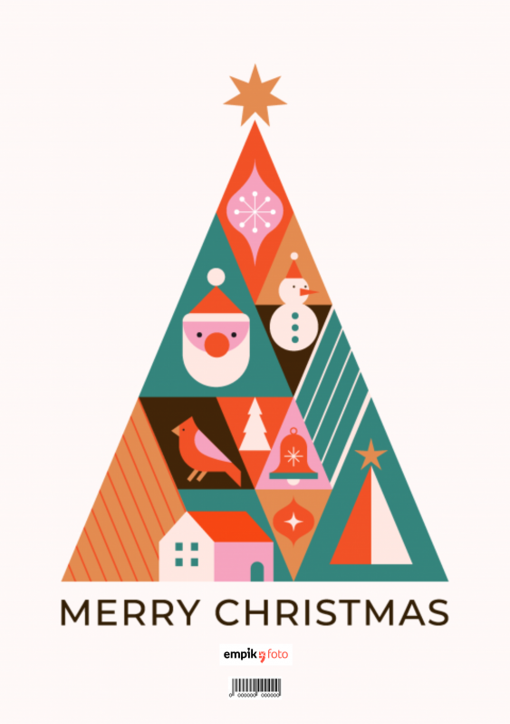 Nástenný kalendár, Modern Xmas, 30x40-A3 cm