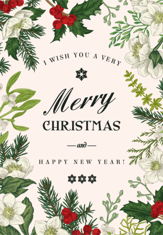 Nástenný kalendár, Merry Christmas, 30x40-A3 cm