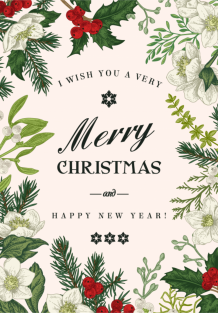 Nástenný kalendár, Merry Christmas, 30x40-A3 cm