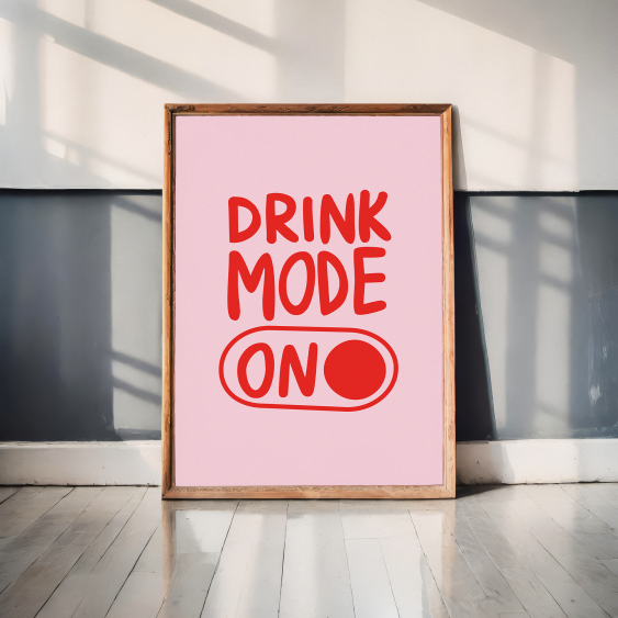 Plagát, Girl: Drink Mode, 30x40