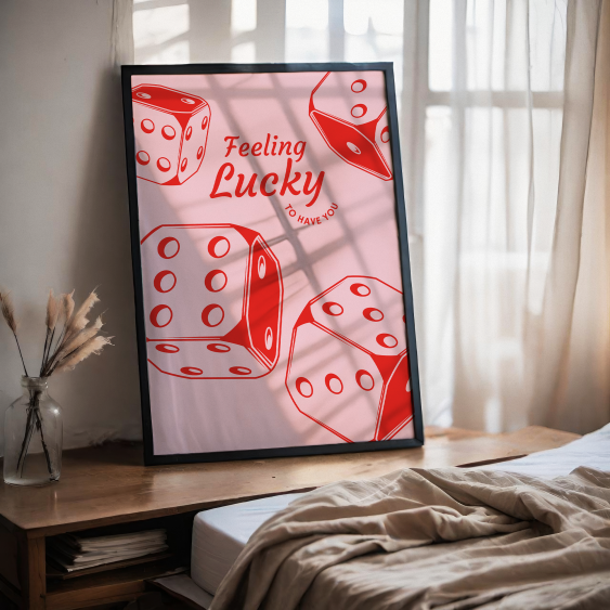 Plagát, Girl: Lucky, 30x40
