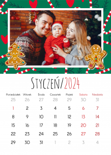 Nástenný kalendár, Veselé Vianoce!, 20x30-A4 cm
