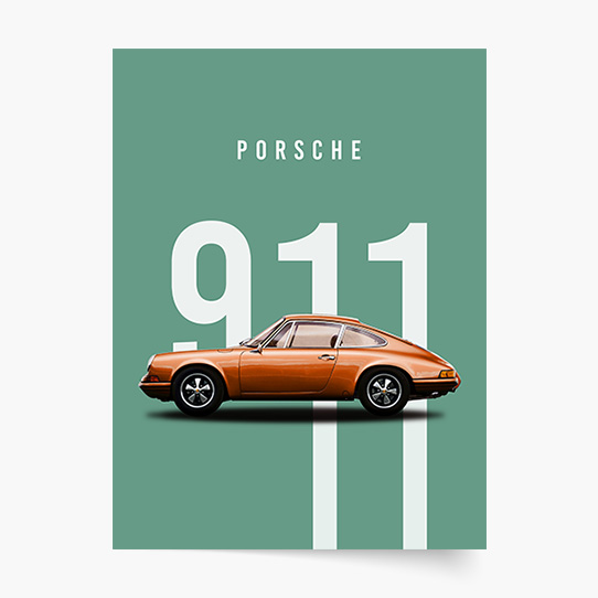 Plagát, Autá: Porsche 3, 21x30